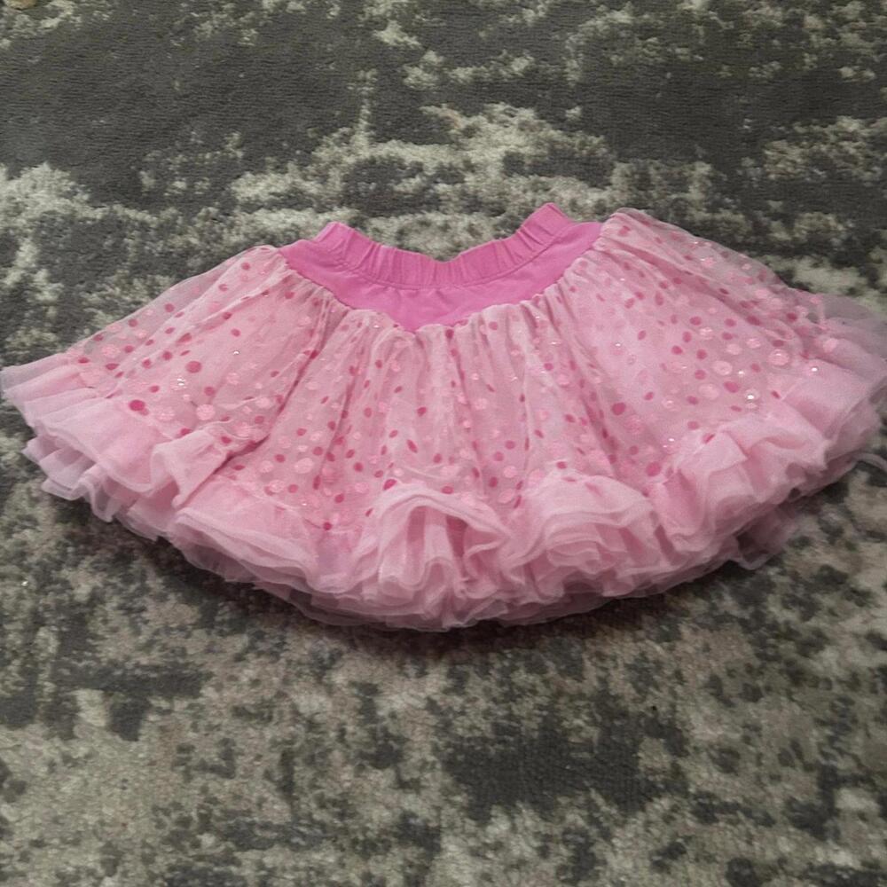 Jona Michelle Pink Polka Dot Pattern Layered Pettiskirt Tutu 3t